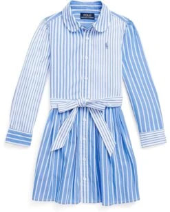 Polo Ralph Lauren Kids Cotton Poplin Fun Shirtdress (Little Kids)
