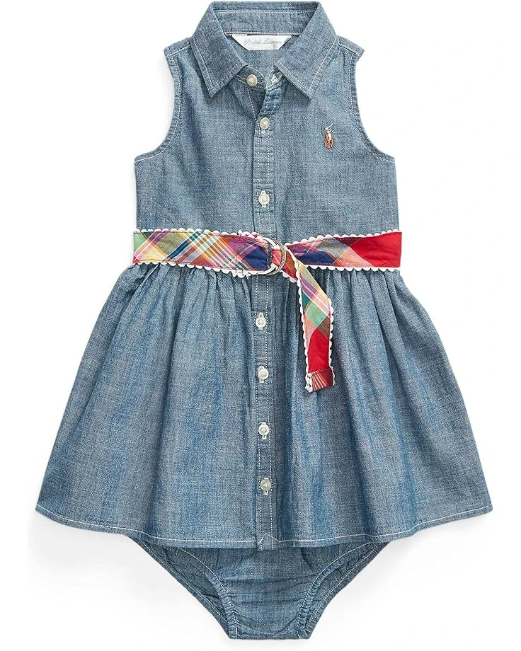 Polo Ralph Lauren Kids Belted Chambray Shirtdress & Bloomer (Infant) Polo Ralph Lauren Kids Belted Chambray Shirtdress & Bloomer (Infant) -Polo Ralph Lauren Kids 81zZB5vcMkL. AC SR736920