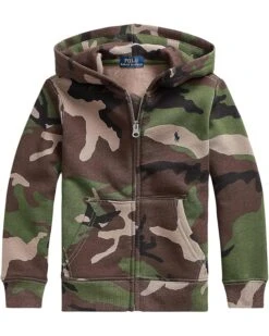 Polo Ralph Lauren Kids Camo Fleece Full Zip Hoodie (Little Kids)