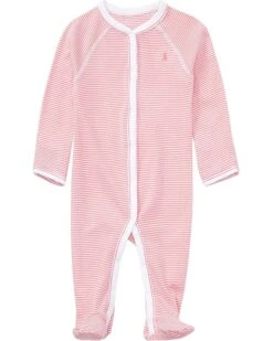 Polo Ralph Lauren Kids BSR Yarn-Dyed Stripe One-Piece Coveralls (Infant)